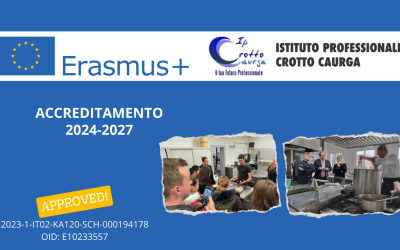 Riaccreditato il progetto Erasmus all’IP Crotto Caurga
