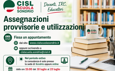 Assegnazioni provvisorie e utilizzazioni